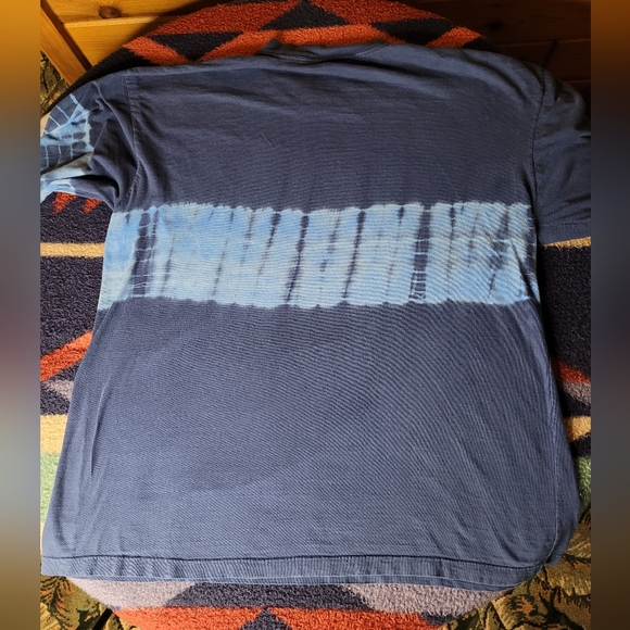Y2K Dragon T Shirt Mens XL Long Sleeve Northcrest Blue Tie Dye Graphic Print - Picture 6 of 8